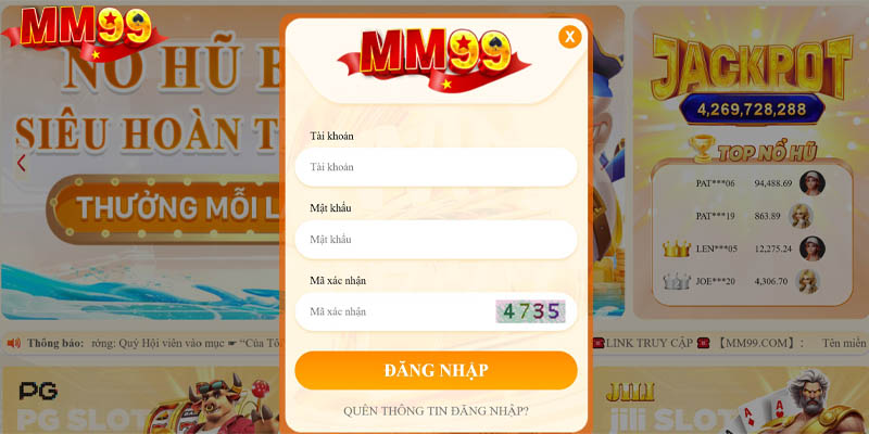 Cách đăng nhập MM99 nhanh chóng và an toàn nhất